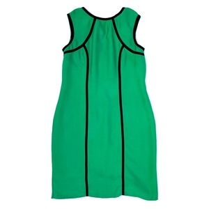 Vintage mod 60s shift green dress